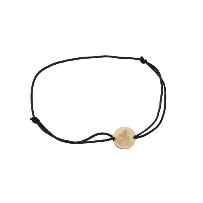 Metal Symbol | Five Elements String Bracelet in 14kt Yellow Gold