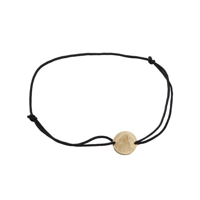 Metal Symbol | Five Elements String Bracelet in 14kt Yellow Gold