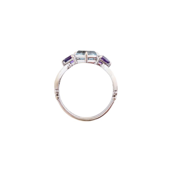 Lyra Promise Ring in 18kt White Gold