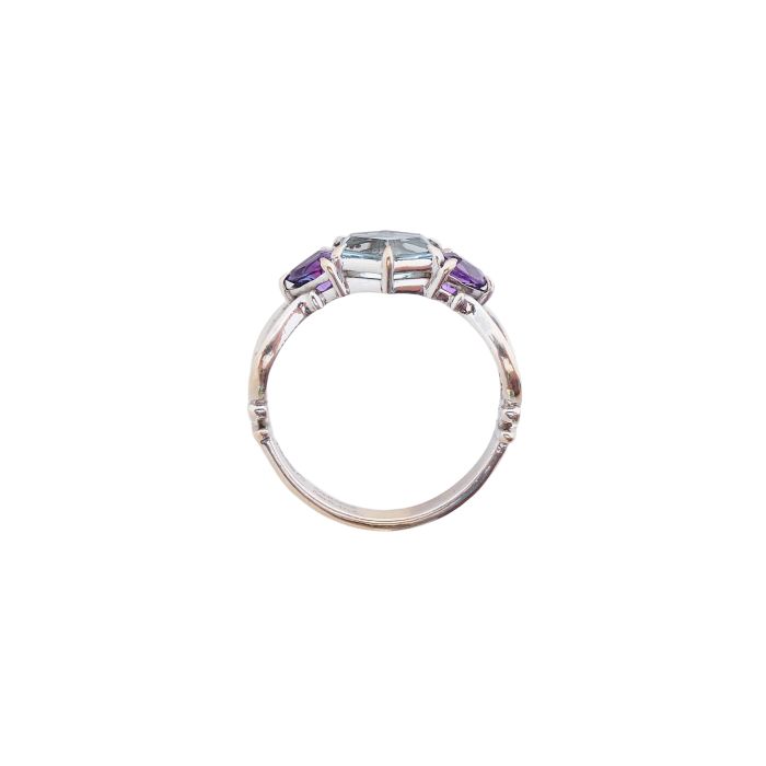 Lyra Promise Ring in 18kt White Gold