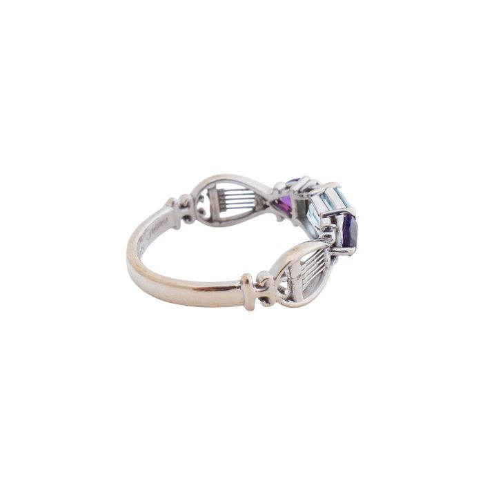 Lyra Promise Ring in 18kt White Gold