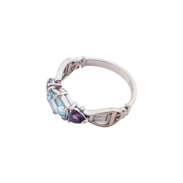 Lyra Promise Ring in 18kt White Gold