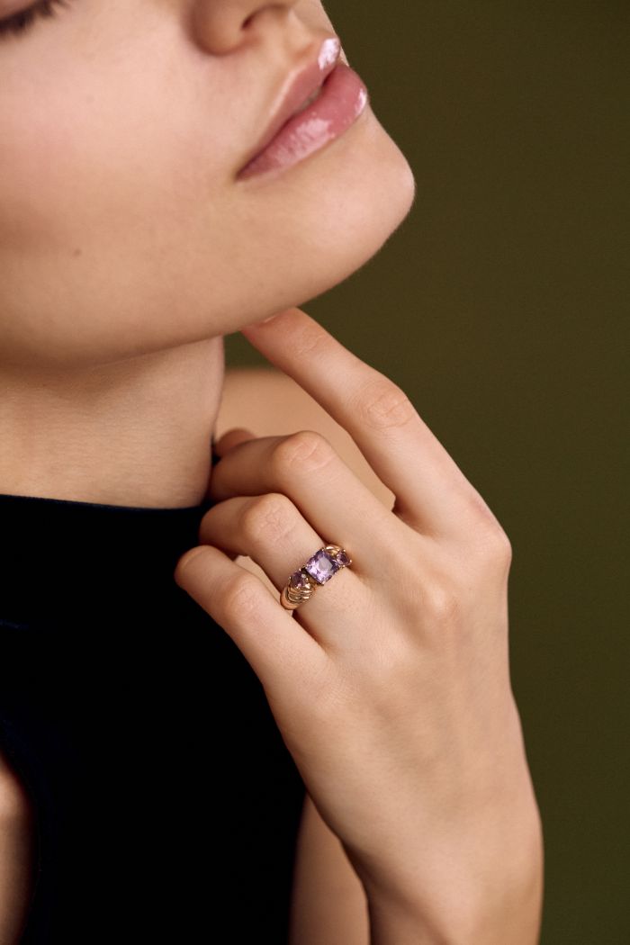 Skin Design Ring in 18kt Rose Gold