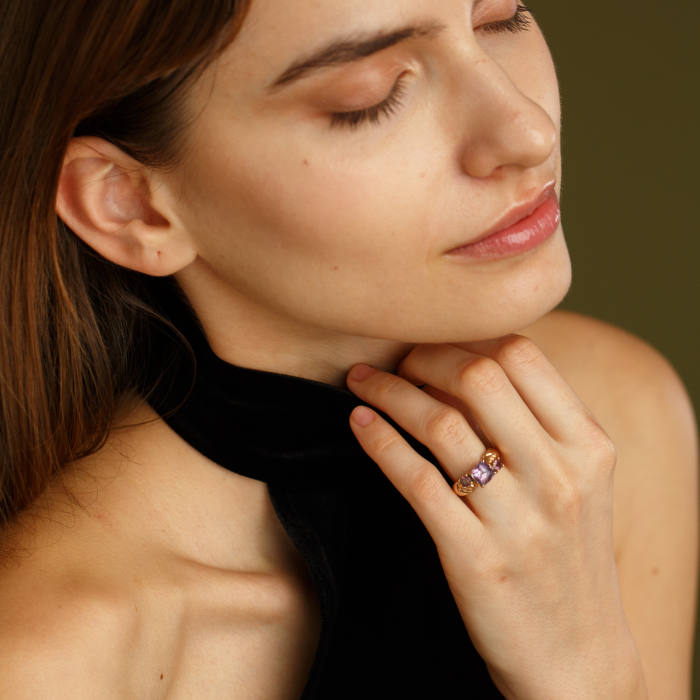 Skin Design Ring in 18kt Rose Gold